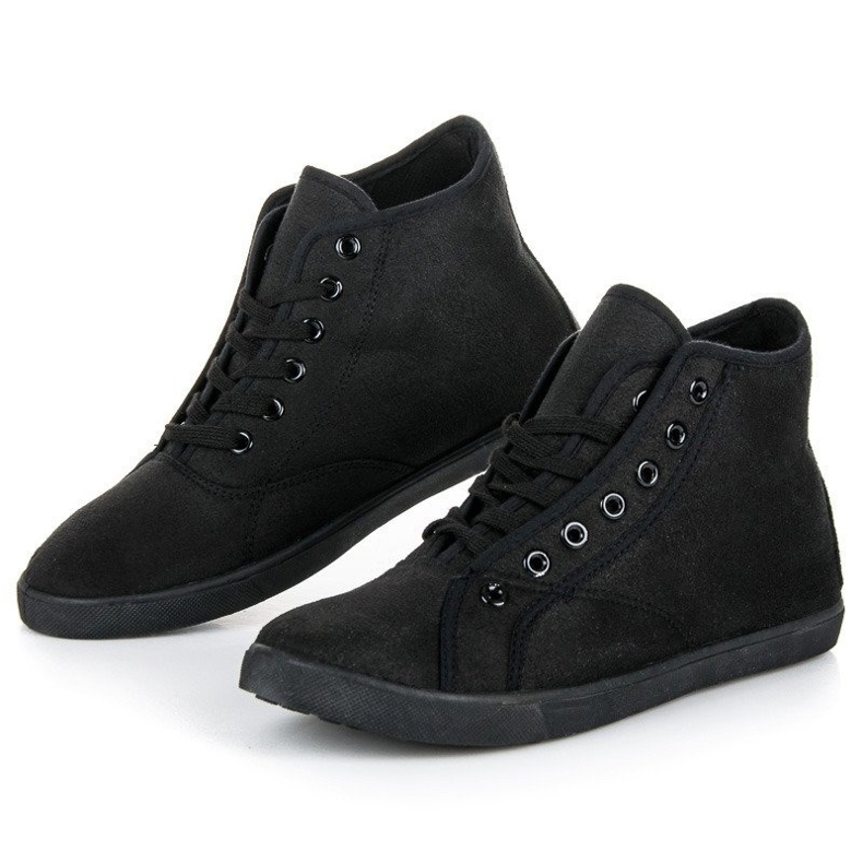 Svarta high-top sneakers 1