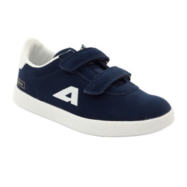 American Club Amerikanska läder innersula sport sneakers marinblå vit 1