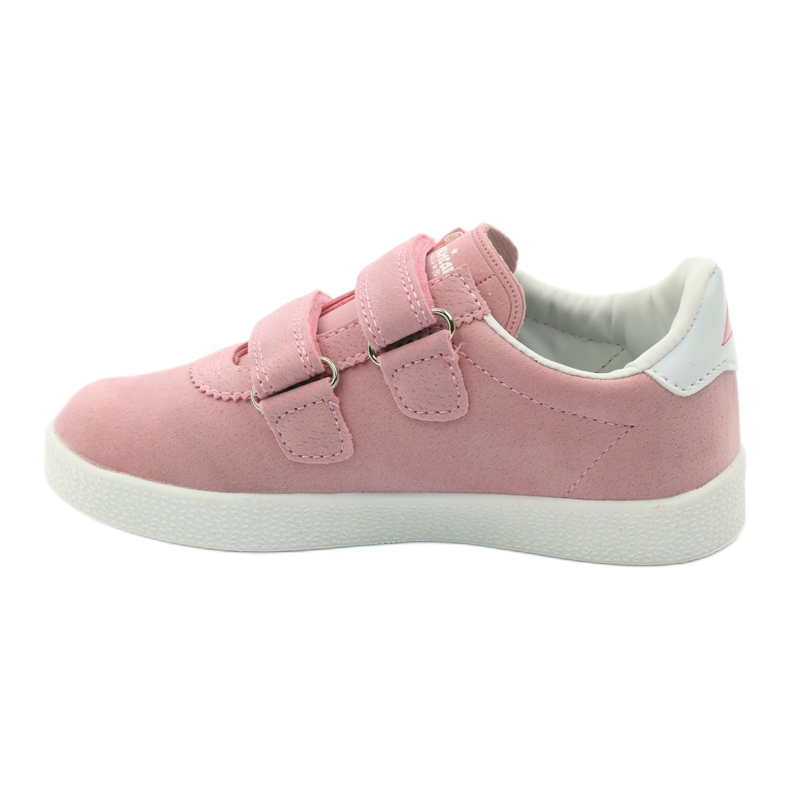 American Club Amerikanska läder innersula sport sneakers rosa vit 2