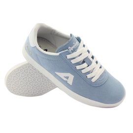 American Club Amerikanska läder innersula sport sneakers blå vit 3