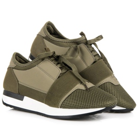 Slip-on sportskor grön 1