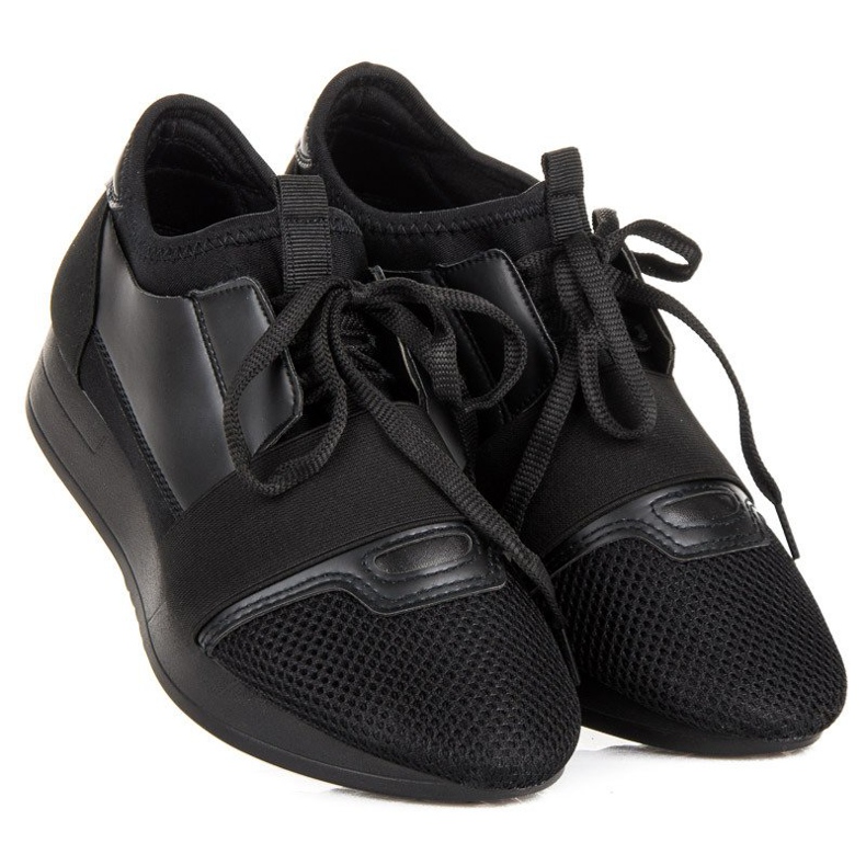 Slip-on sportskor svart 1