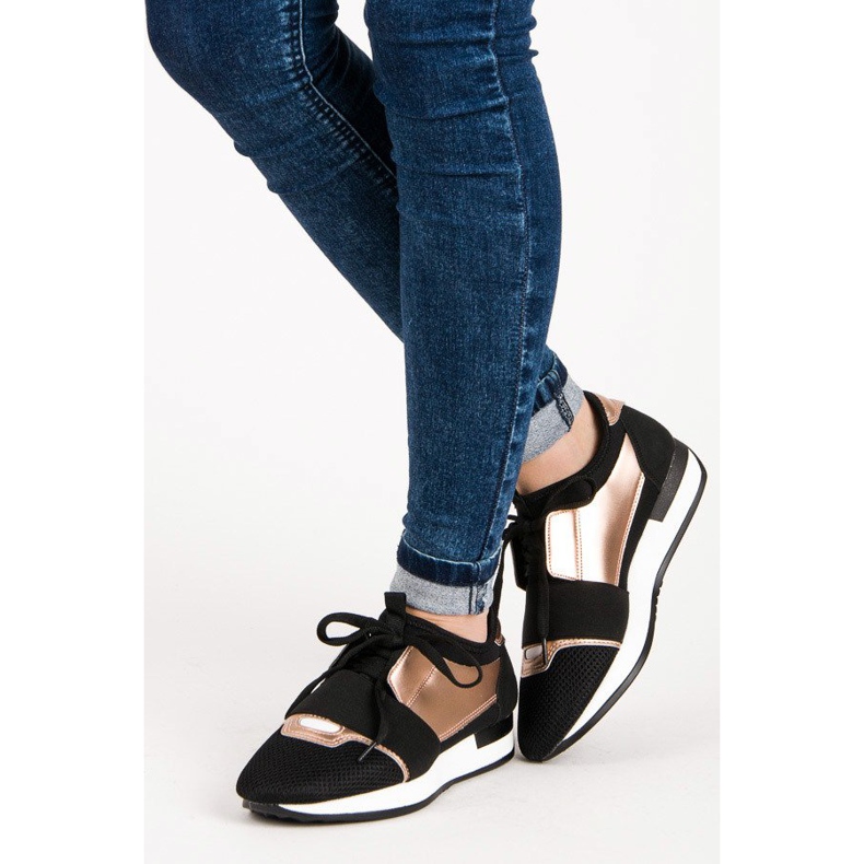 Slip-on sportskor svart 2