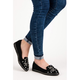 Fama Mockaherrar med utsmyckningar svart 2