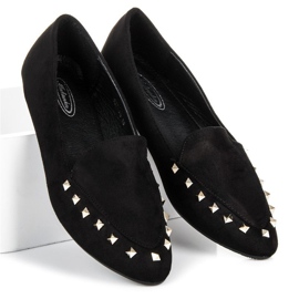 Slip-on skor med dubbar svart 1