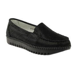 Läder loafers Filippo 139 svart 1