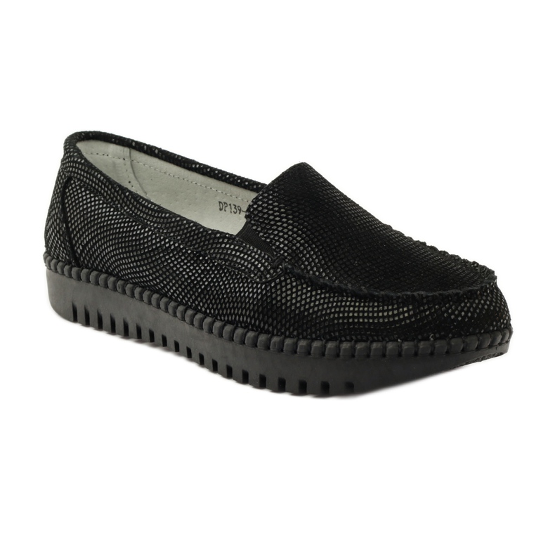 Läder loafers Filippo 139 svart 1