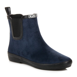 Kylie Galoscher i mocka för kvinnor marinblå 1