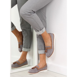 Grå Loafers för kvinnor 9167 Grå 1