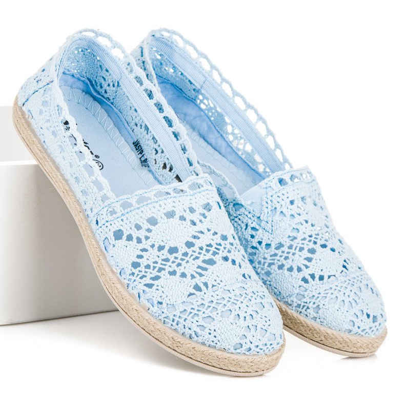 Seastar Blå spets espadrillos 2