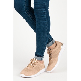 American Club Amerikanska sneakers brun gul 2