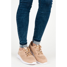 American Club Amerikanska sneakers brun gul 1