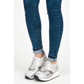 Kylie Sportskor med glitter grå 1