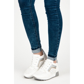 Kylie Trendiga sneakers på plattformen vit 1