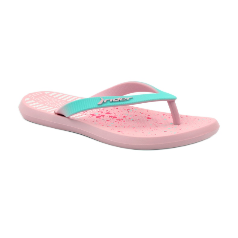 Rider 82365 barnflip-flops rosa grön 1