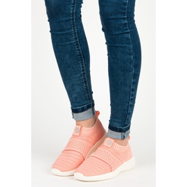 Kylie Slip-on textil sneakers rosa 1