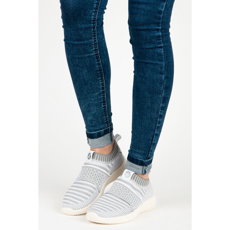 Kylie Slip-on textil sneakers grå 1