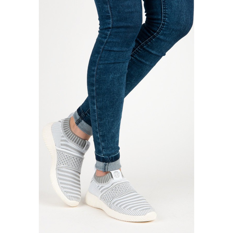 Kylie Slip-on textil sneakers grå 2