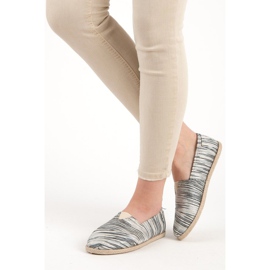 Ribbstickade espadrillor svart 1