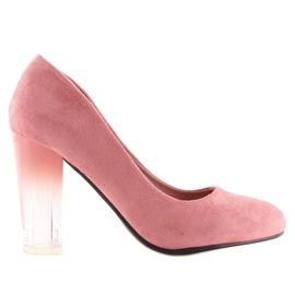 Pumps höga klackar ombre rosa 889-6 Rosa 1
