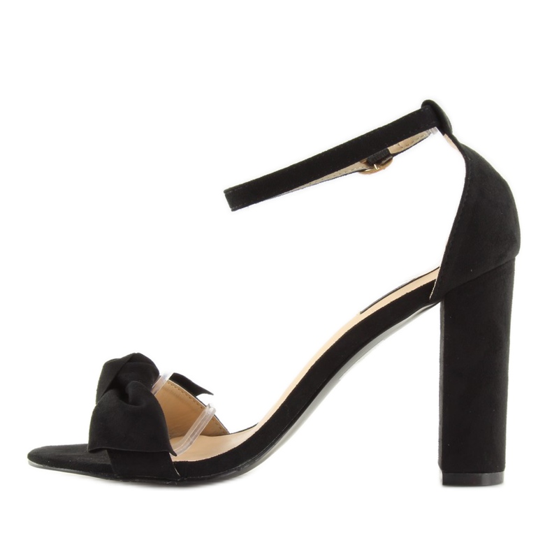 Svarta högklackade sandaler 118-11 svarta 1