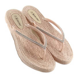 CK40P Carnation beige gummiflip-flops 1