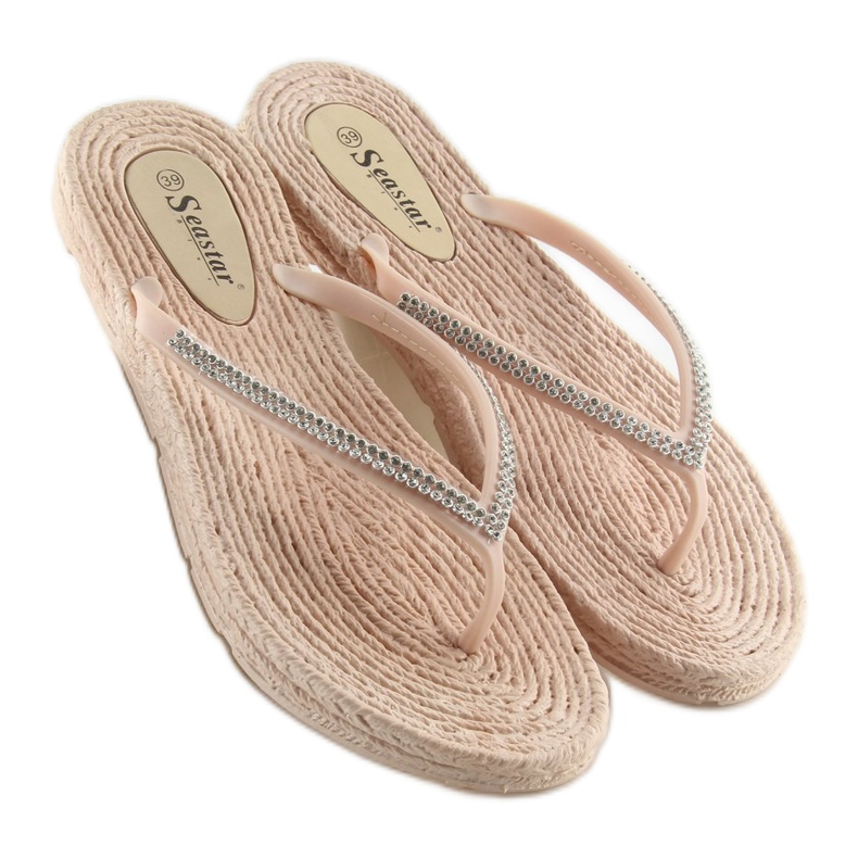 CK40P Carnation beige gummiflip-flops 1