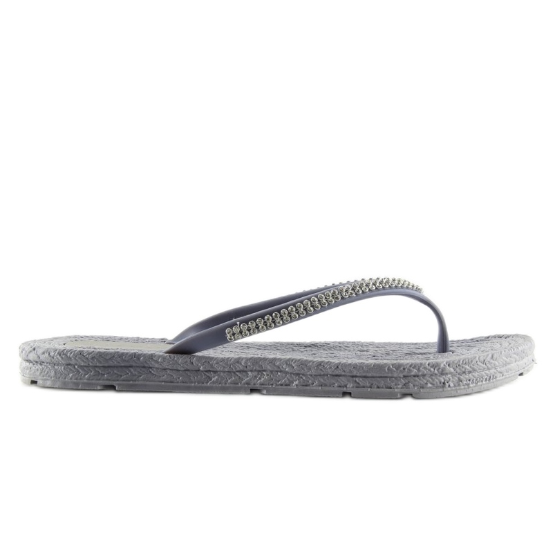 Grå CK40P Grå gummiflip-flops 2