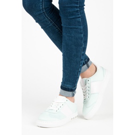 Sport Mocka sneakers vit grön 1