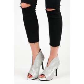 Vinceza Stövlar med öppen tå grå 1