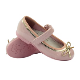 American Club Ballerinas pumpar med en amerikansk rosett rosa 3