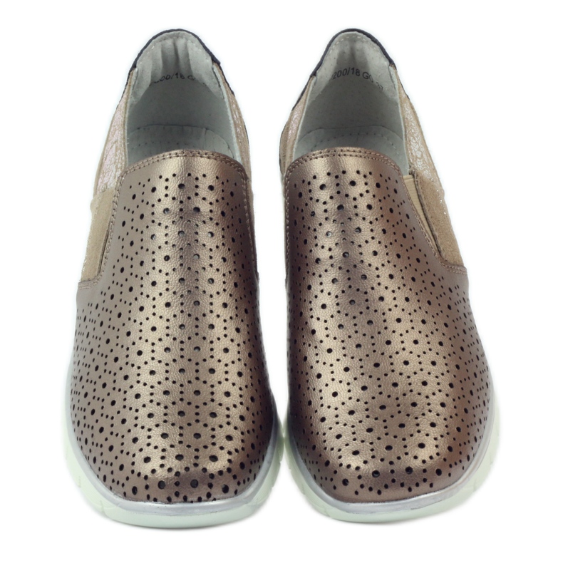 Filippo Läder Sports Slip On brun mångfärgad 4