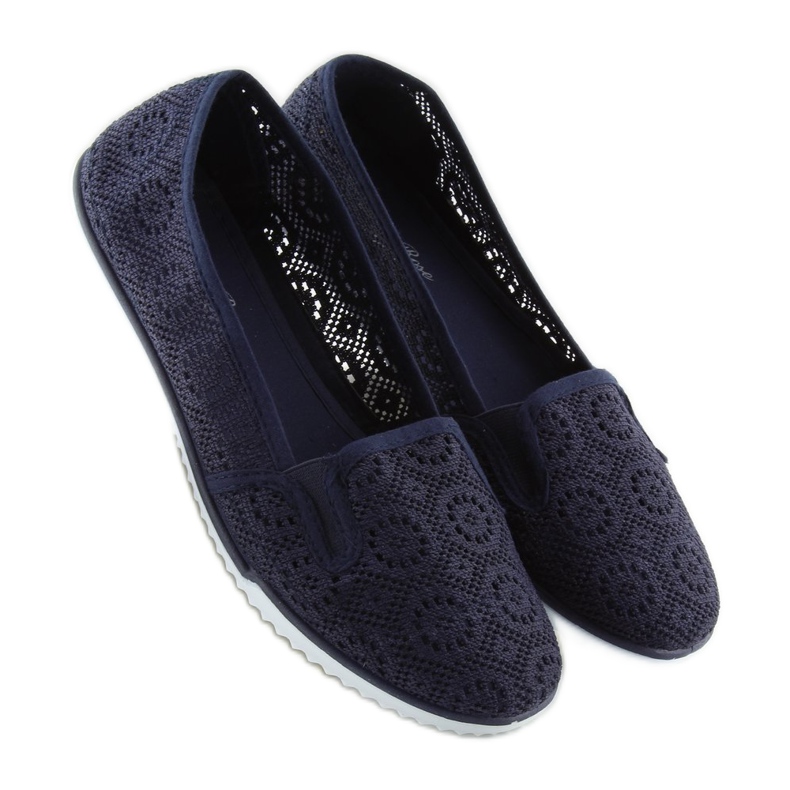 Marinblå spetstrosa MN70 D.BLUE 1