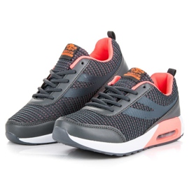 Ax Boxing Trendiga sportskor grå rosa 2