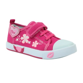 American Club American heart sneakers med läder innersula rosa 1