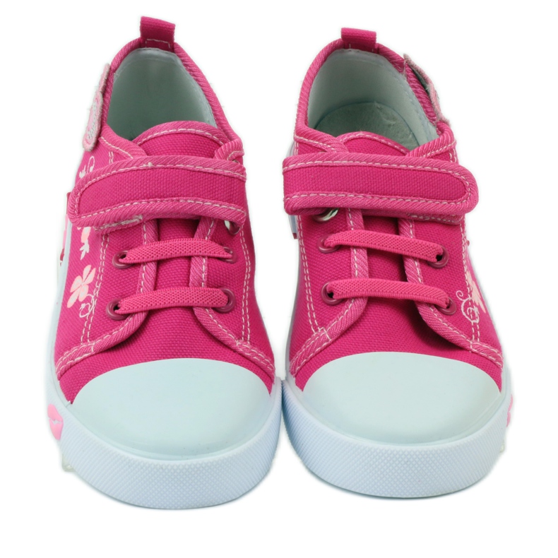 American Club American heart sneakers med läder innersula rosa 4