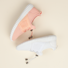 Laxsneakers med passform rosa 2