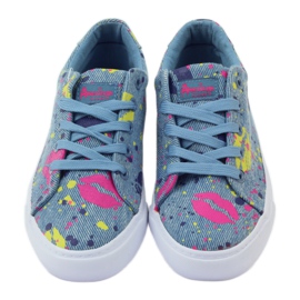 American Club Denim sneakers sneakers i amerikansk mun blå 4