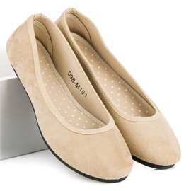 Bekväma mockaballerinor brun 1