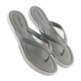 Gråa flip-flops för kvinnor CK41P Grå 2