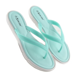 Blå flipflops för kvinnor CK41P LT.BLUE 2