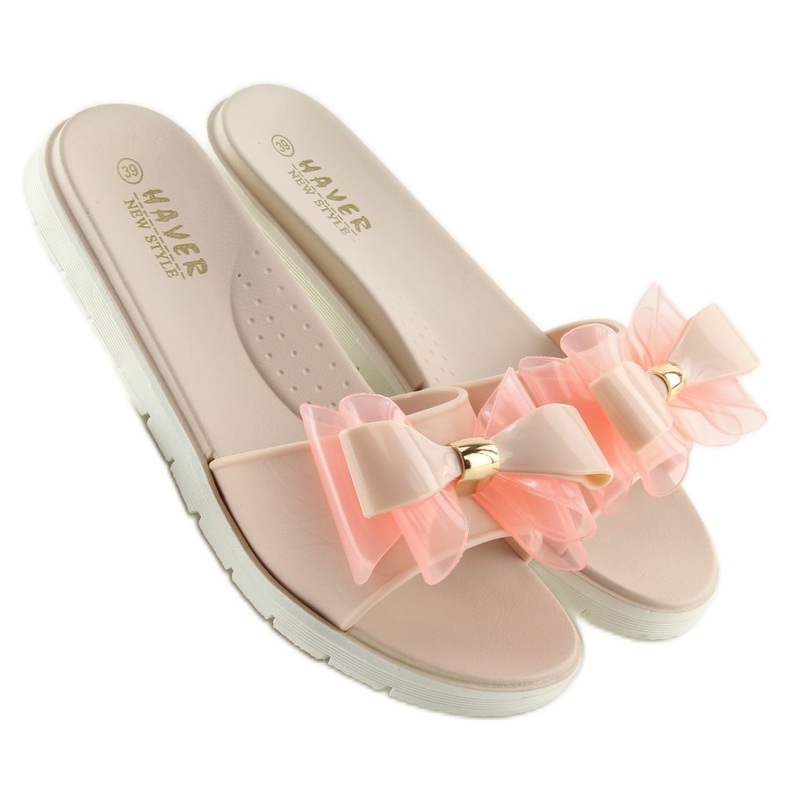 Tofflor meliski beige KM118 D.BEIGE 2