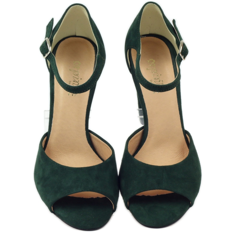 ESPINTO 246 gröna sandaler röd 4