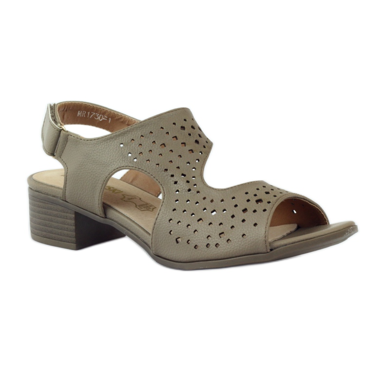 M.Daszyński Lädersandaler Daszyński beige 1