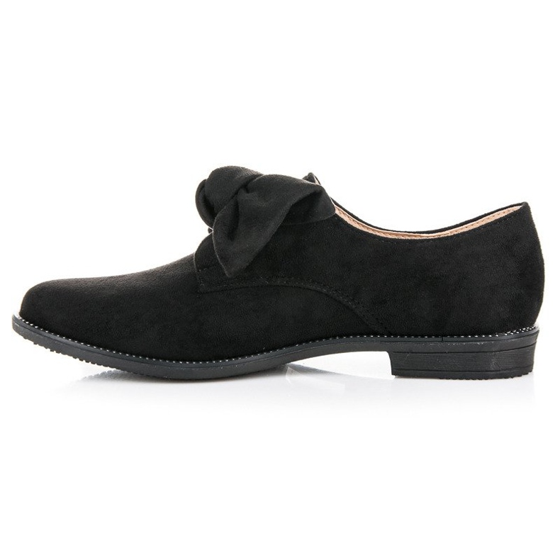 Bestelle Slip-on skor i mocka svart 1