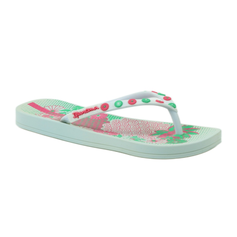 Ipanema 82387 blommiga flipflops rosa grön vit 1