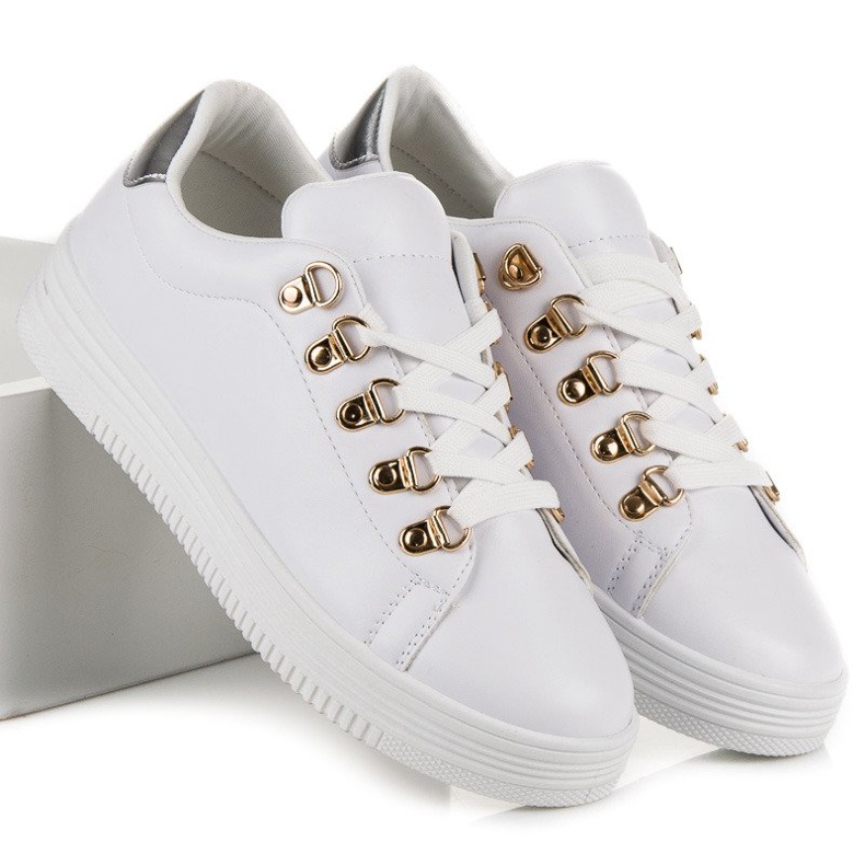 Lovery Snygga vita sneakers 1