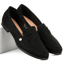 Sweet Shoes Svarta slip-on loafers 2