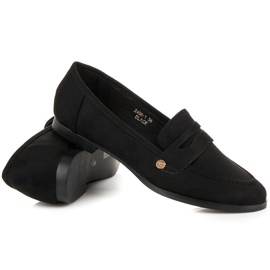 Sweet Shoes Svarta slip-on loafers 1