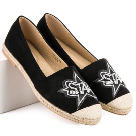 Sweet Shoes Svarta espadrillor i mocka 1